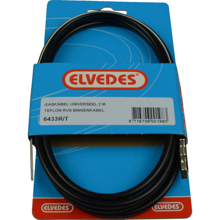 Elvedes gaskabelkit universeel teflon 6433R/T