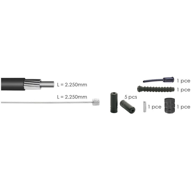 Elvedes schakelkabelkit univ. zwart 2021040