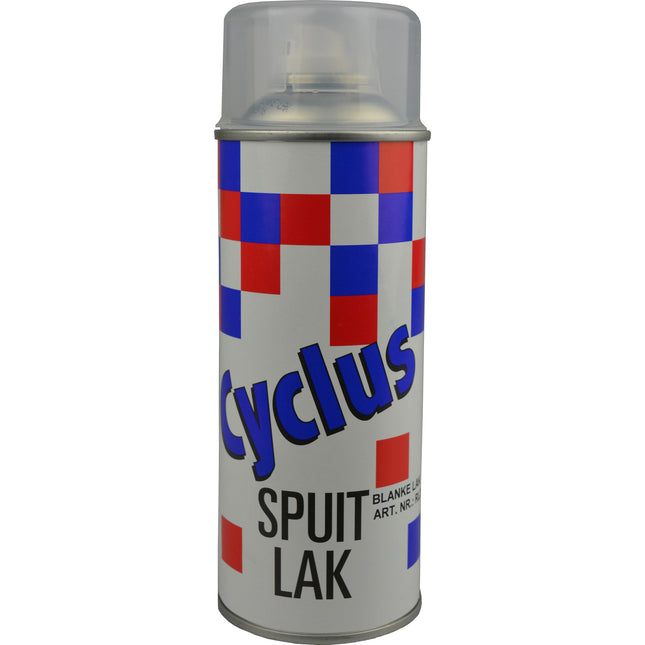 Spuitlak 400ml. Cyclus  transparant blanke lak