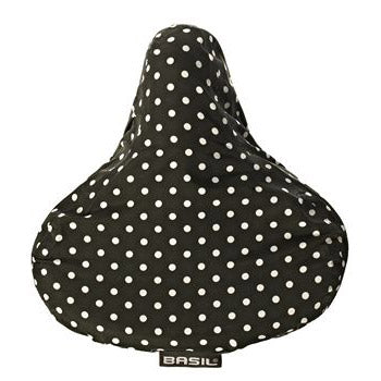 Basil saddle pad Katharina black with white dots