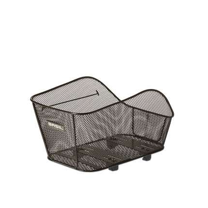 Basil Icon M WSL bicycle basket, fine-mesh steel, black