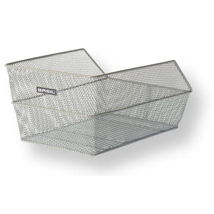 Basil Cento rear basket silver 11117