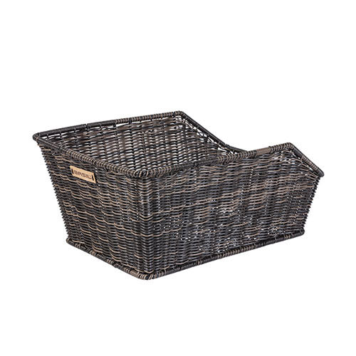 Basil Cento fietsmand achter Rattan Look WSL Nature brown