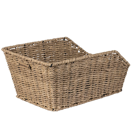 Basil Cento bicycle basket behind Rattan Look seagrass 20018