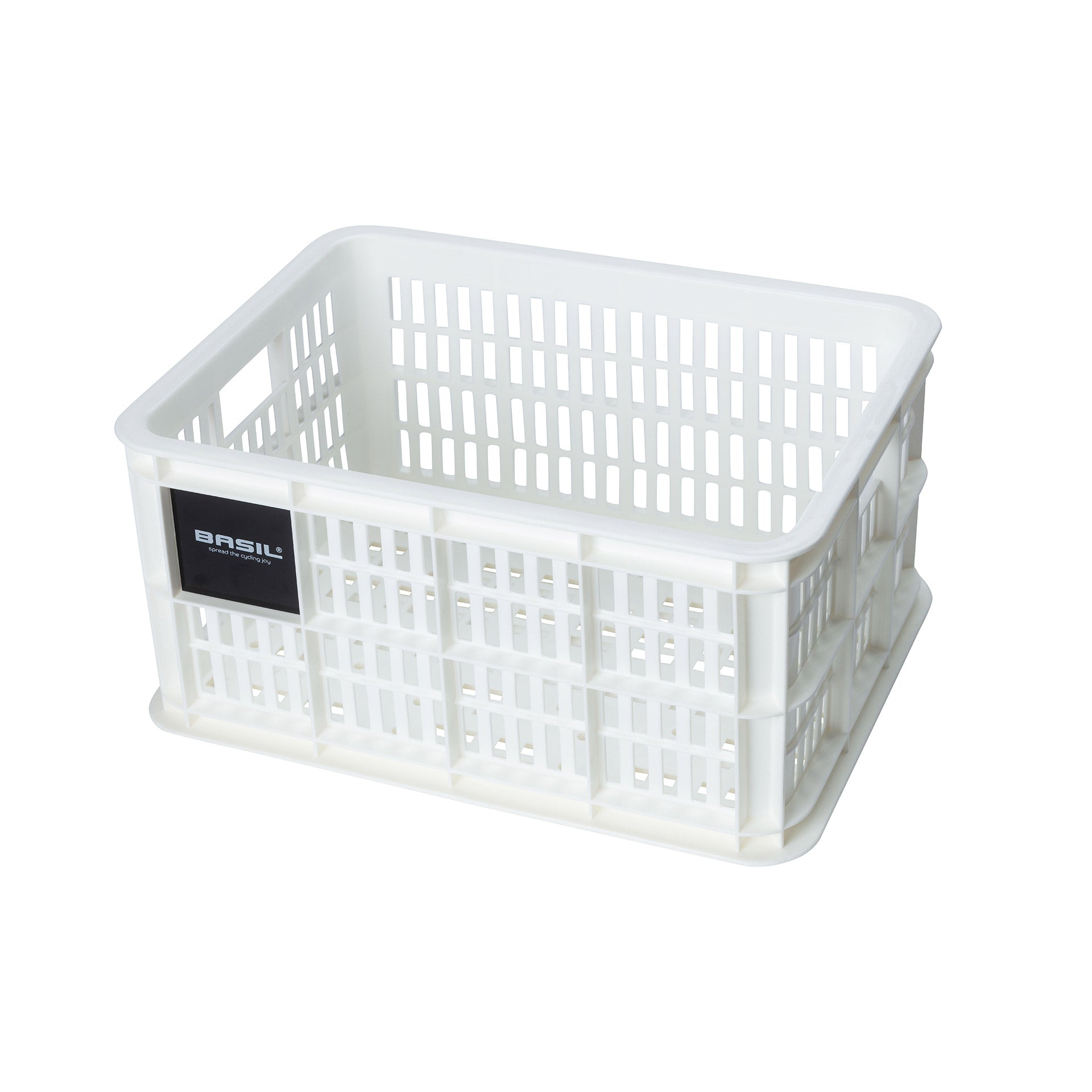 Basil fietskrat S gerecycled kunststof 17,5l wit