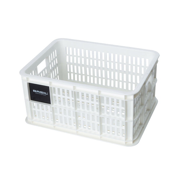 Basil fietskrat S gerecycled kunststof 17,5l wit