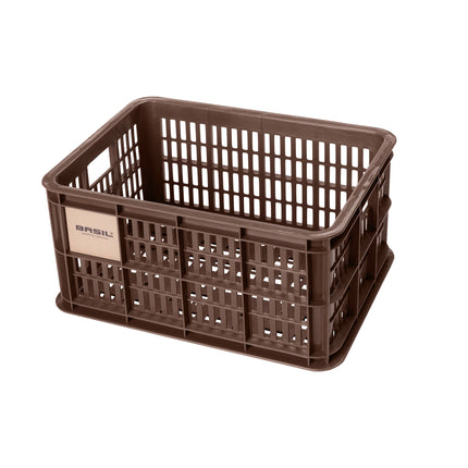 Caisse de vélo Basil S plastique recyclé 17,5l marron