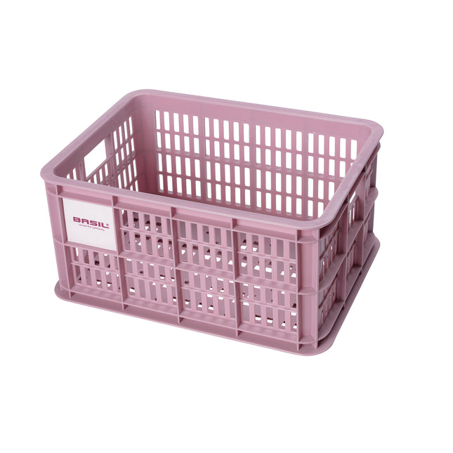 Basil fietskrat S gerecycled kunststof 17,5l blossom