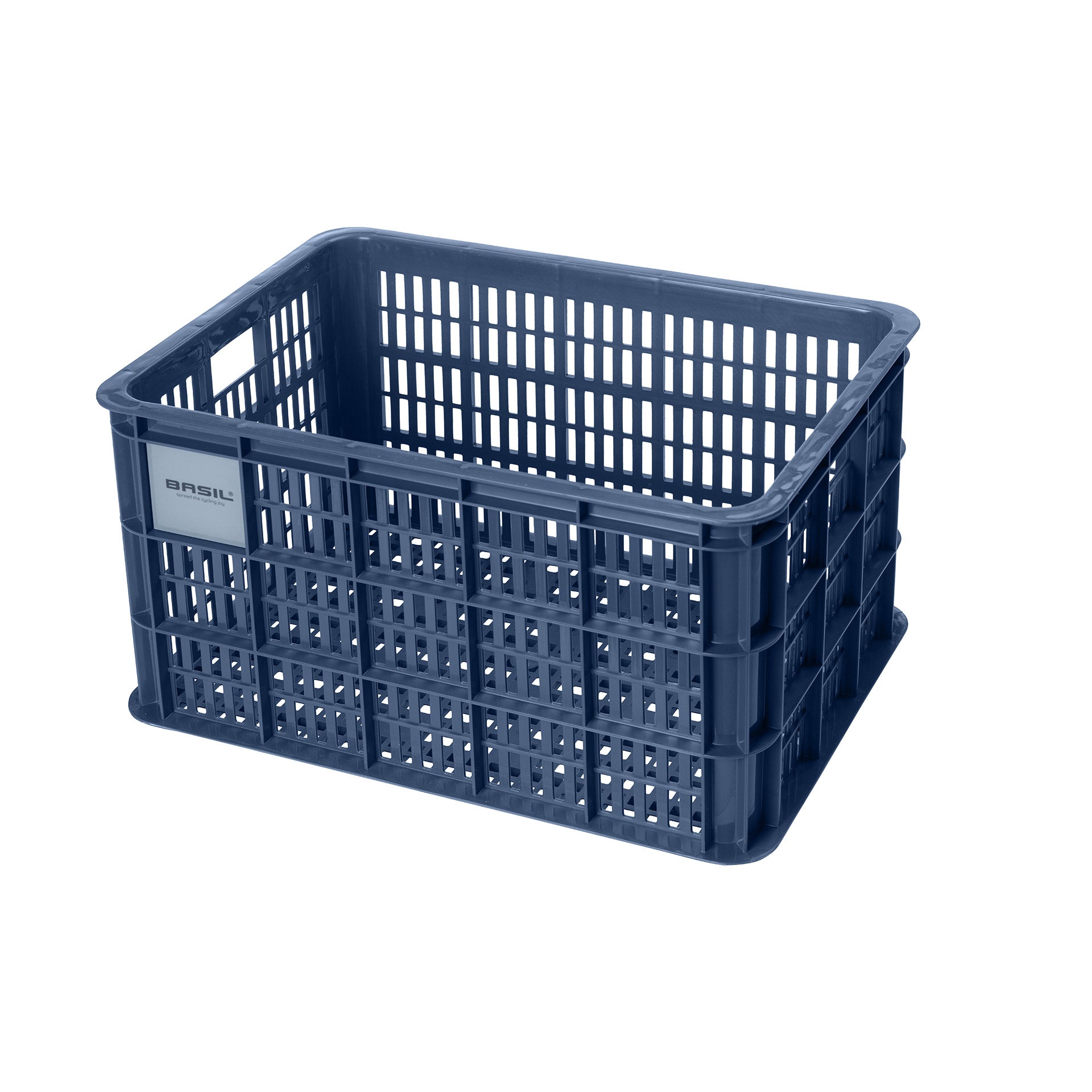 Basil fietskrat L gerecycled kunststof 40l bluestone