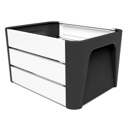 Mirage crate Klik 'n Krat black/white 24l