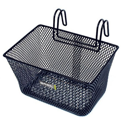 Basil children's basket Tivoli with hooks 12/16" black