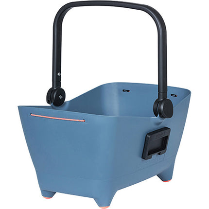 Basil dog bike basket Buddy with cushion KF plastic blue