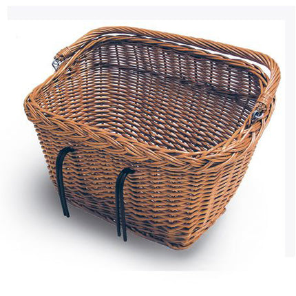 Basil bicycle basket Dublin wicker rectangular large