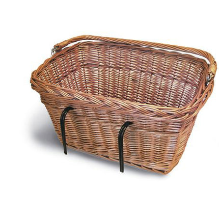 Basil bicycle basket Davos wicker rectangular medium