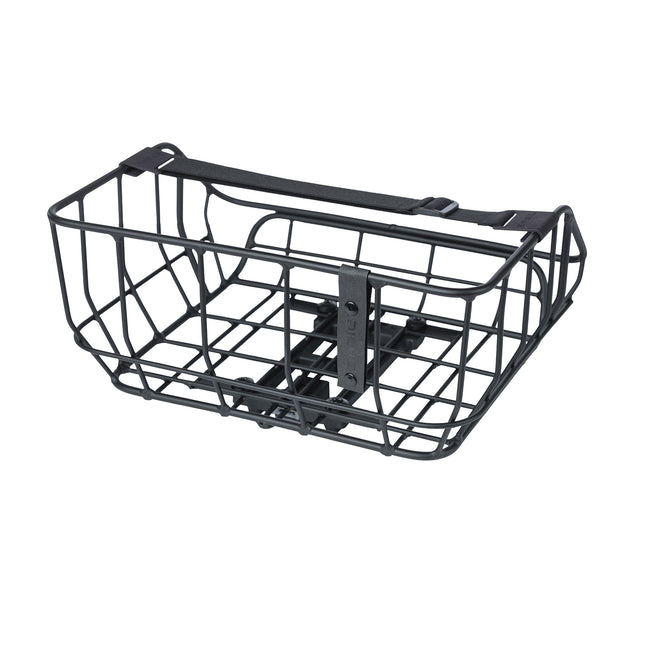 Basil Portland fiets mand achter MIK 25L mat zwart