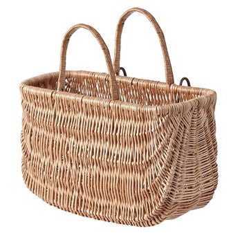 Panier de vélo Basil Swing en osier tressé spécial