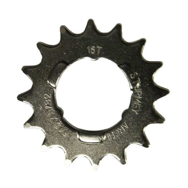 Tandwiel 1/2-3/32 16T vlak opsteek