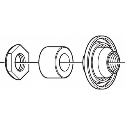 Shimano achter asconus  Deore links Y3SV98020
