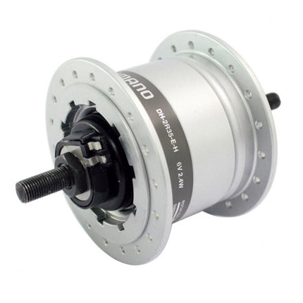 Moyeu dynamo Shimano 36 rayons axe plein 6V 2.4W frein à rouleau