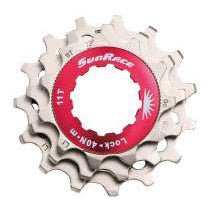 Sunrace sluitring met kransjes 11V 11/13/15T zilver