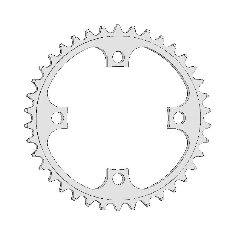 Esjot tandwiel RE Bosch,Yamaha Bafang,Brose 1/2x3/32 alu 38T