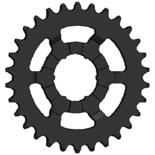 Esjot tandwiel 1/2" x 3/32" 24T Shimano Nexus 5E zwart