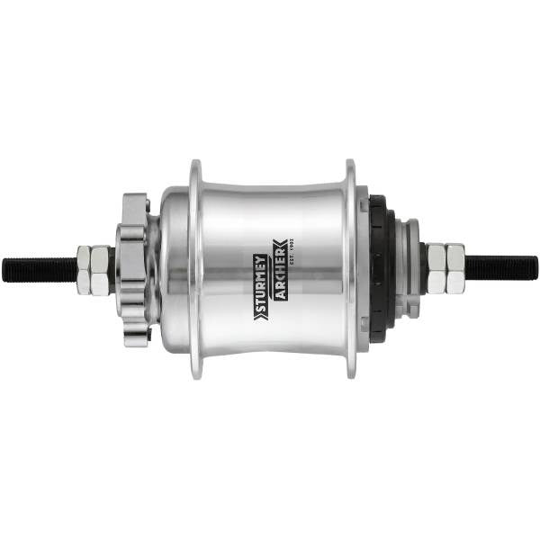 Sturmey Archer achternaaf (L) Automatic A2K 2v disc zilver