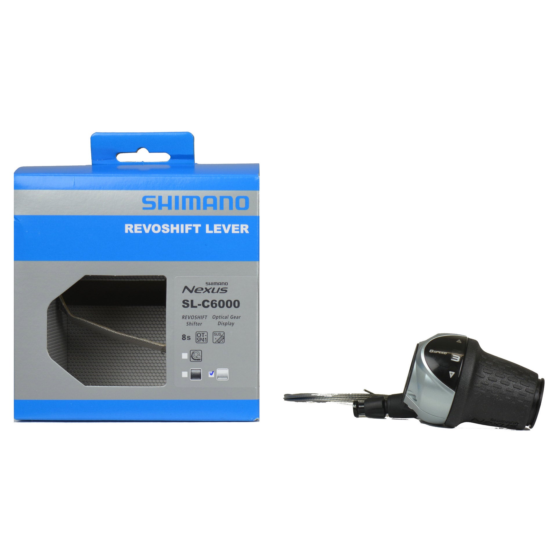 Shimano revo shifter Nexus 8v SL-C6000 2100mm zilver