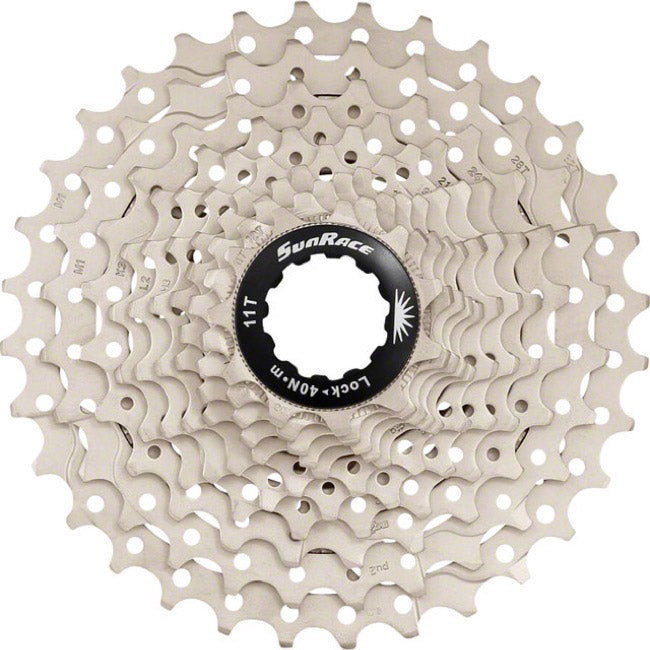 SunRace cassette 10v 11-32T metallic zilver