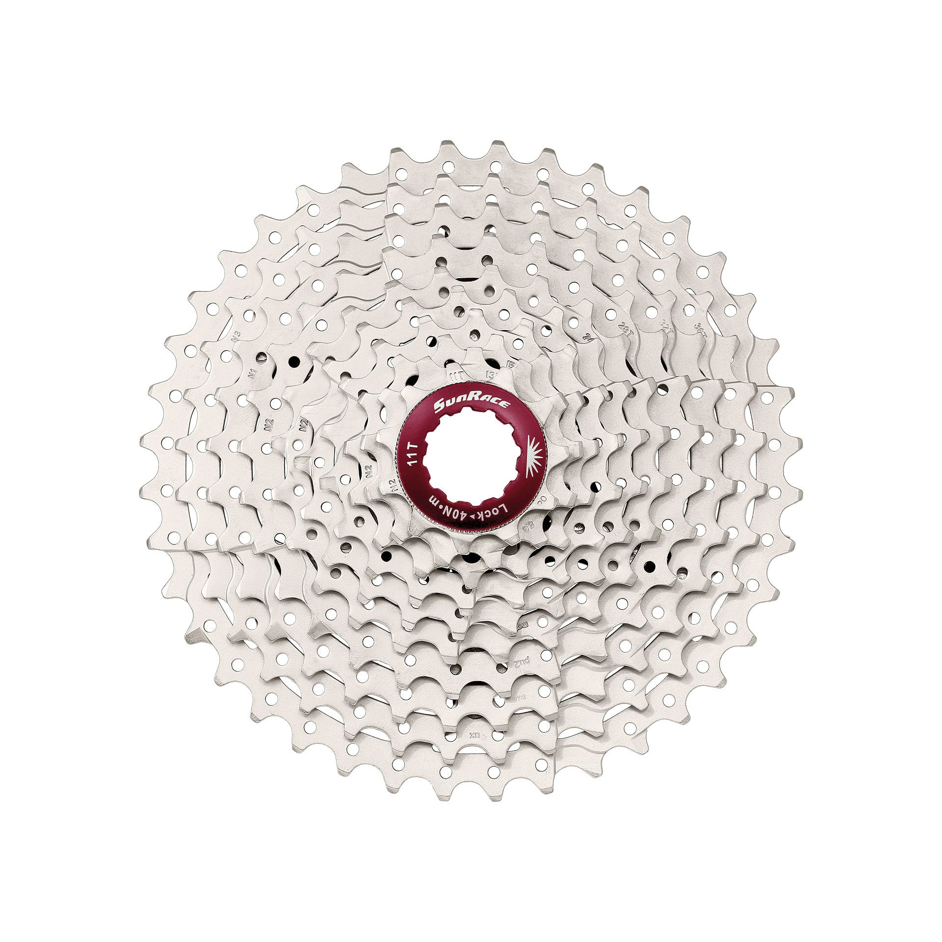 SunRace cassette 10v 11-42T metallic zilver