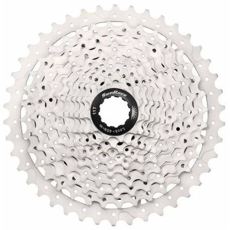 SunRace cassette 10v 11-46T metallic zilver