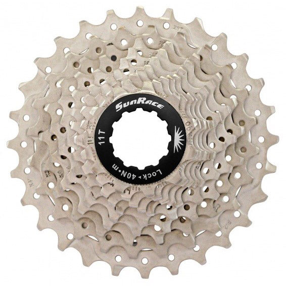 SunRace cassette 10v 11-28T metallic silver