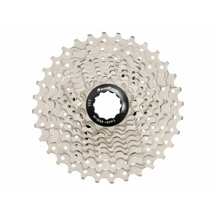 Cassette SunRace 10v 11-28T argent métallique