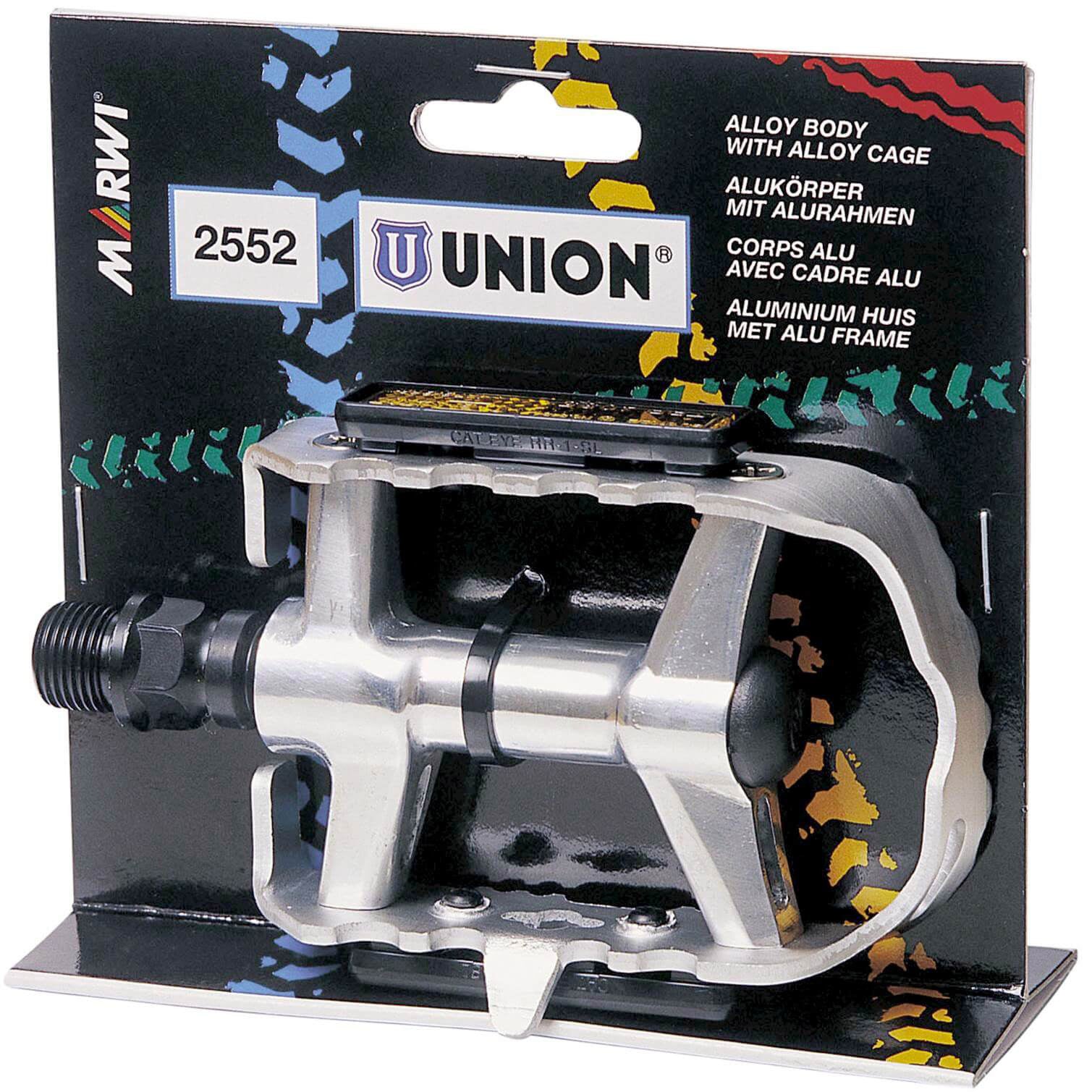Union pedaal SP2612 ATB Cro-Mo zilver blister
