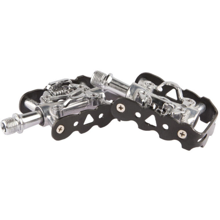 Tecora E pedaal ATB combi  SPD/all-round zwart/zilver