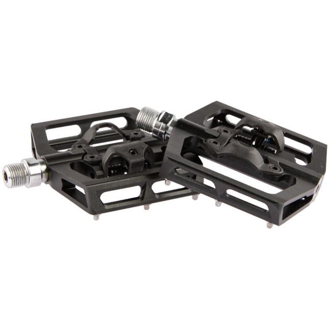 Tecora E pedaal ATB combi SPD/ vlak vervangbare pinnen zwart