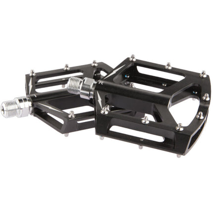 Pédales Tecora E 9/16" BMX/ VTT plates picots noirs
