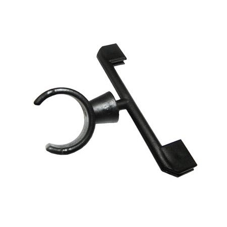 Pince porte-prix PVC pivotante noire