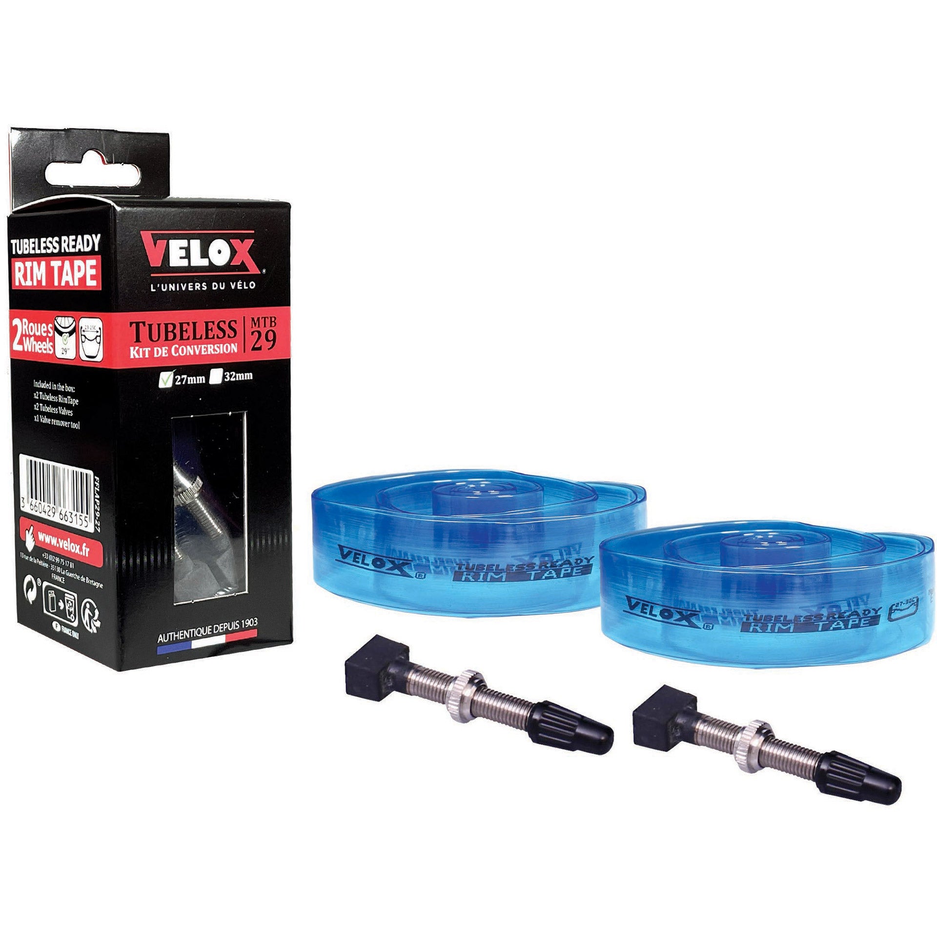 Velox conversiekit tubeless MTB 29" 27mm / 23-25c