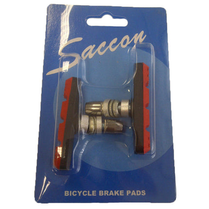 Saccon jeu de patins de freins V-brake PM22R noir/rouge