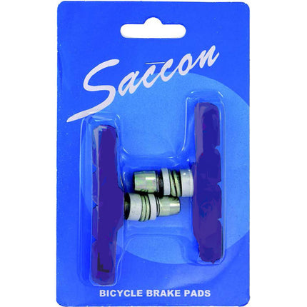 Jeu de patins de frein Saccon E-Bike 70mm bleu