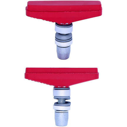Koolstop brake shoes Tuff Composite Threaded red