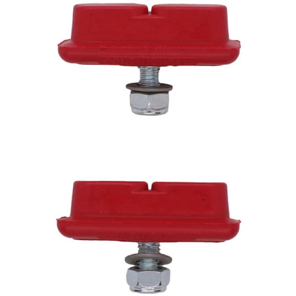 Koolstop brake shoes Composite Continental Threaded red