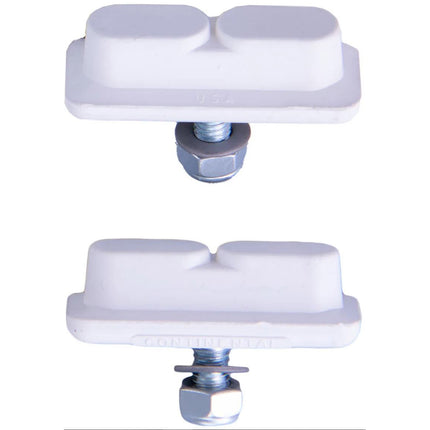 Patins de frein Koolstop Composite Continental Threaded blancs