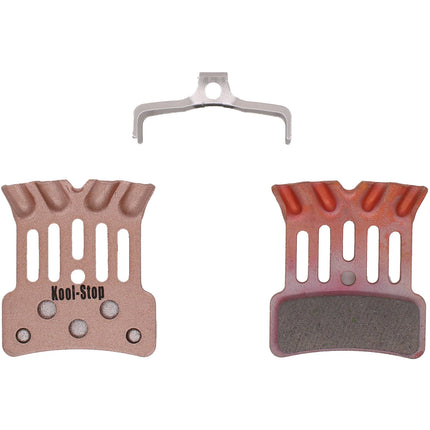 Plaquettes de frein à disque Koolstop avec ailette de refroidissement Shim.Saint frittées (2 paires)