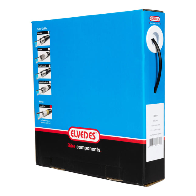 Elvedes 20m remslang zwart soepel p.v. Shimano SM-BH 90