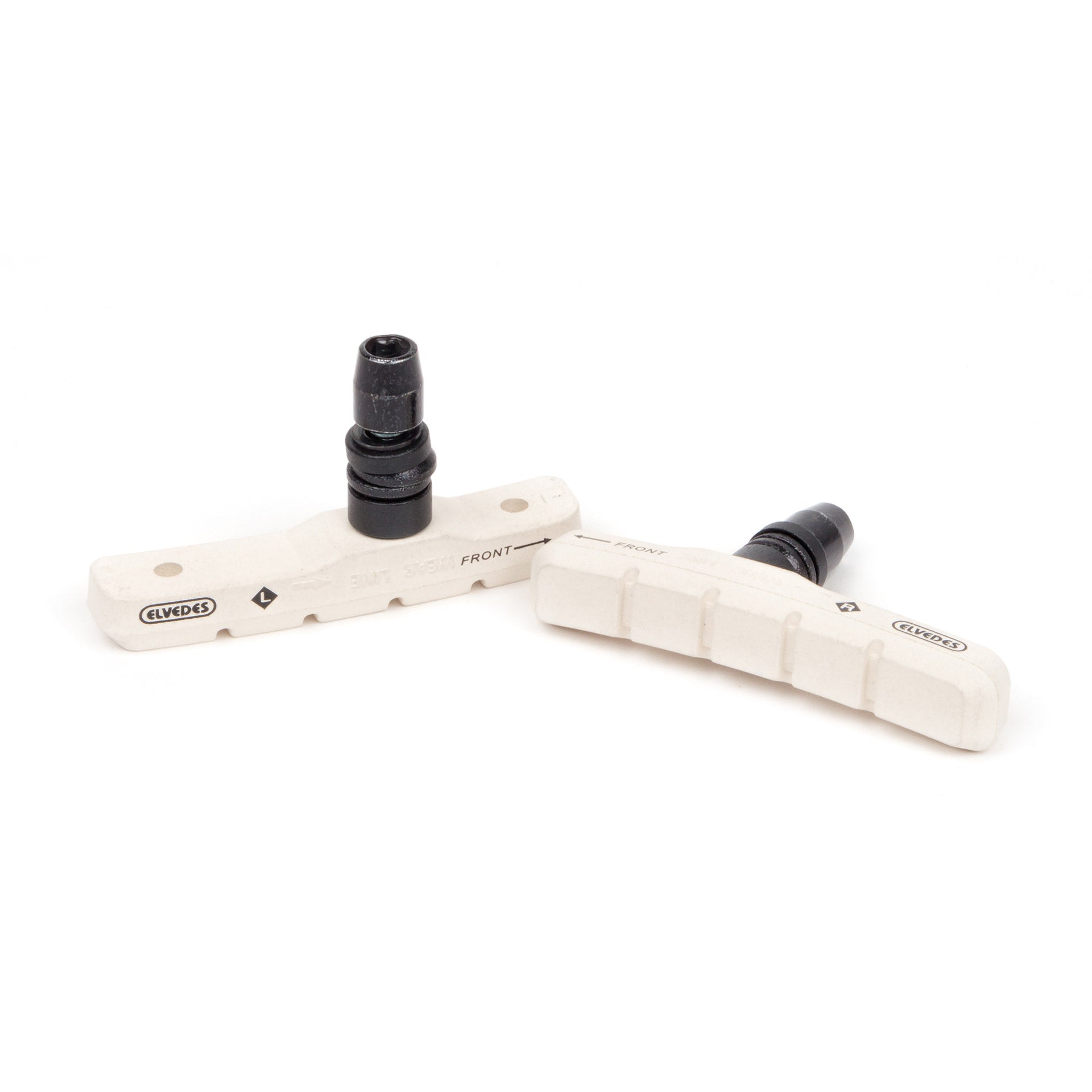 Elvedes velgremblokjes V-brake 72mm wit comp. (25pr)
