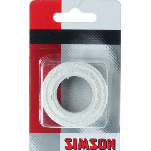 Simson velglint 15mm per stuk wit op kaart