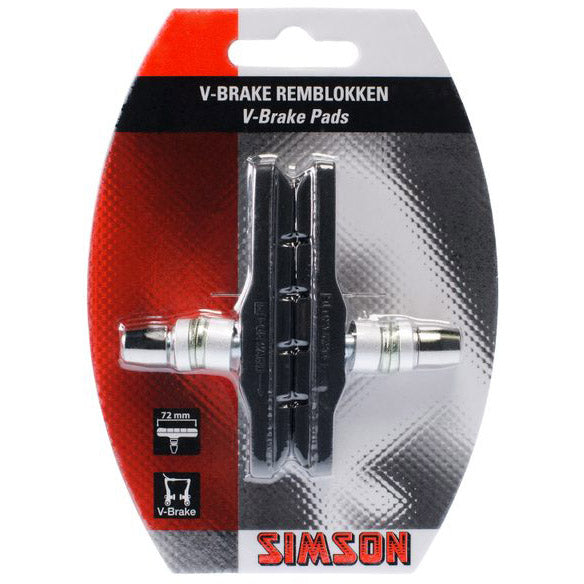 Simson remschoen V-brake 72mm per set op kaart