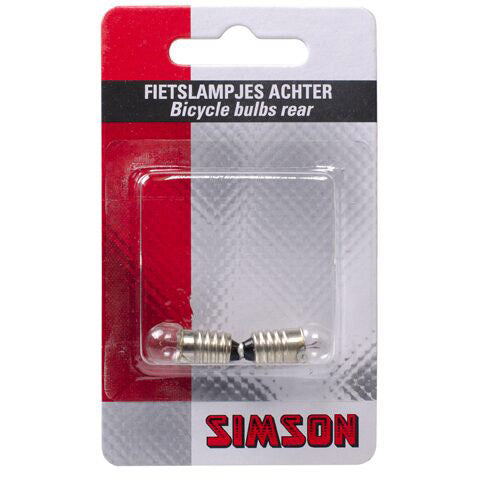 Simson fietslampje achterlicht per 2 stuks op kaart